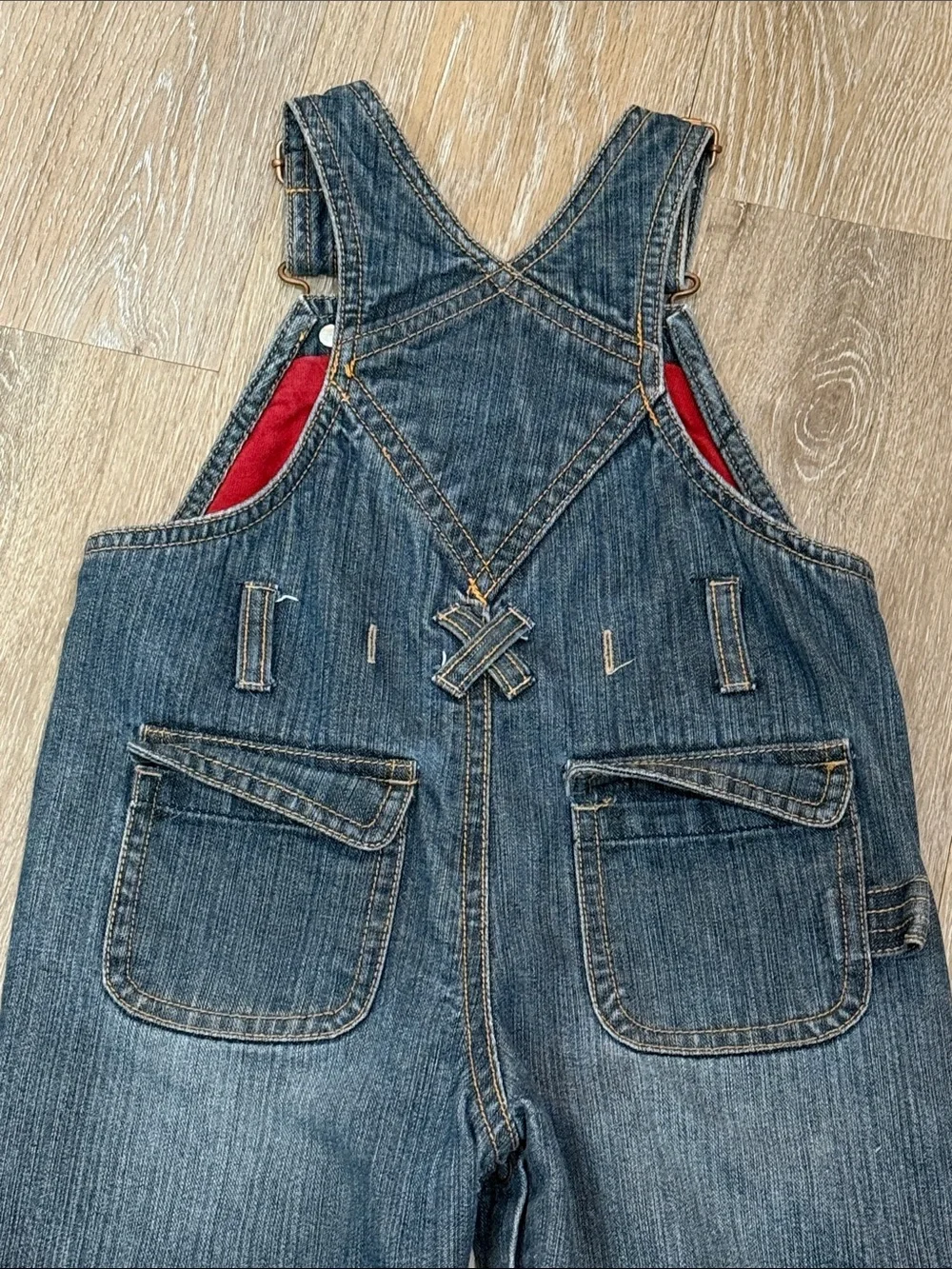 Vintage babyGap Baby Boy Fully Lined Denim Overalls 6-12 Months